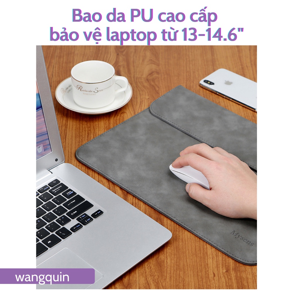 Sẵn VN - Túi đựng bảo vệ cho Macbook Air Pro Asus Acer 11.6&quot; / 13.3&quot; / 14&quot; / 14.6&quot; Da cao cấp nhiều màu Bao Laptop