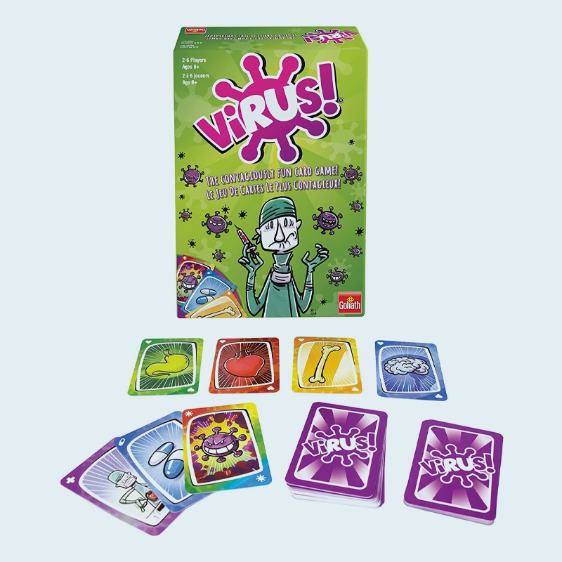 Goliath Virus Card Game Bộ Thẻ Trò Chơi Goliath Virus Vui Nhộn Dành Cho Tuổi 8