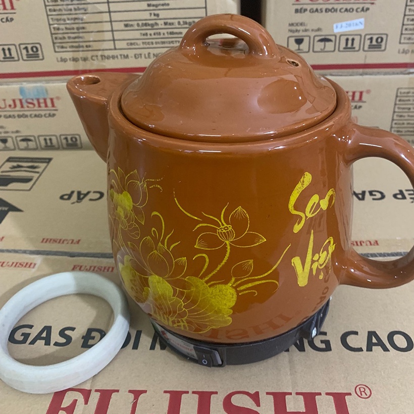 Ấm sắc thuốc điện GỐM SỨ BÁT TRÀNG FUJISHI 3.2 lít HK-33 -   - Siêu nấu thuốc tự động