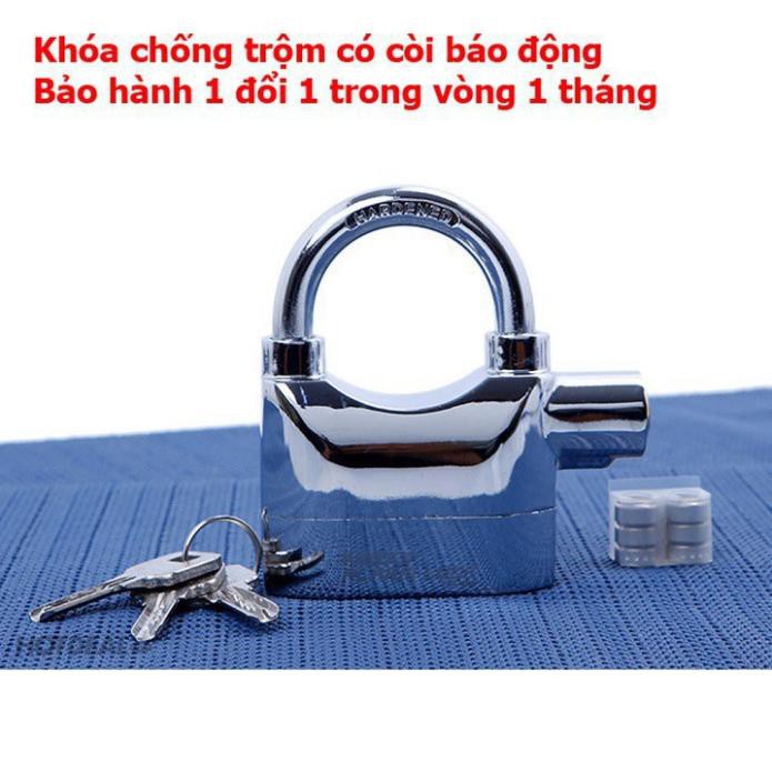 Khóa Chống Trộm, Khóa Cửa, Xe Máy, Tủ Cho Gia Đình Có Còi Hú Báo Động, Chống Cắt An Toàn Tuyệt Đối