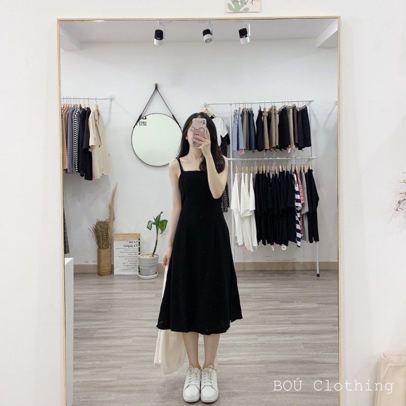 [Mã FATHANG5 giảm 10K đơn 50K] Đầm line 2 dây có dây cột eo nữ | BigBuy360 - bigbuy360.vn