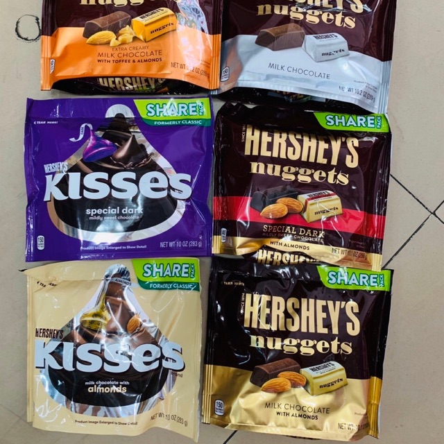 [mẫu mới] kẹo socola Hershey’s Kisses 340 g