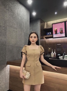 ĐẦM CỔ U HAI TÚI
