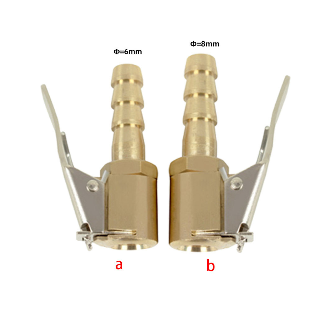 Đầu Nối Vòi Bơm Bánh Xe Hơi Bằng Kim Loại 6mm Phong Cách Mỹ