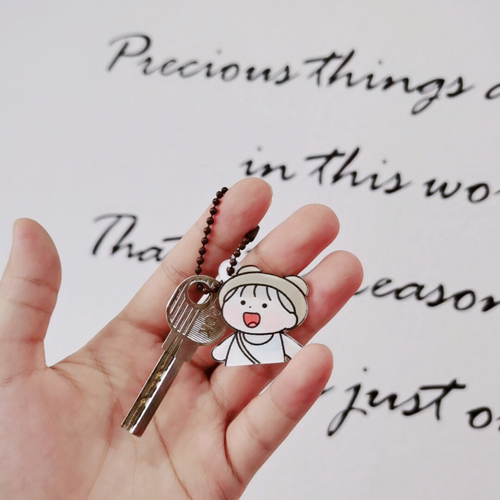 Móc Khóa KeyChain Cài Airpods,Chìa Khoá Hình Bé Gái Phụ Kiện Cute