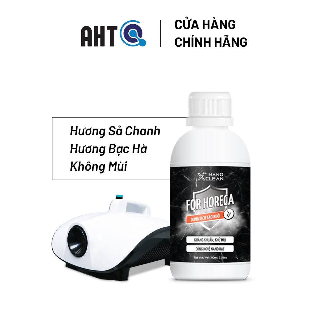 DUNG DỊCH NANO BẠC PHUN KHÓI HORECA XCLEAN KHỬ KHẨN MÙI HẢI SẢN, MỐC,MƯA, ÓI-AHT CORP (AHTC) [100ML MÙI BẠC HÀ+SẢ CHANH]