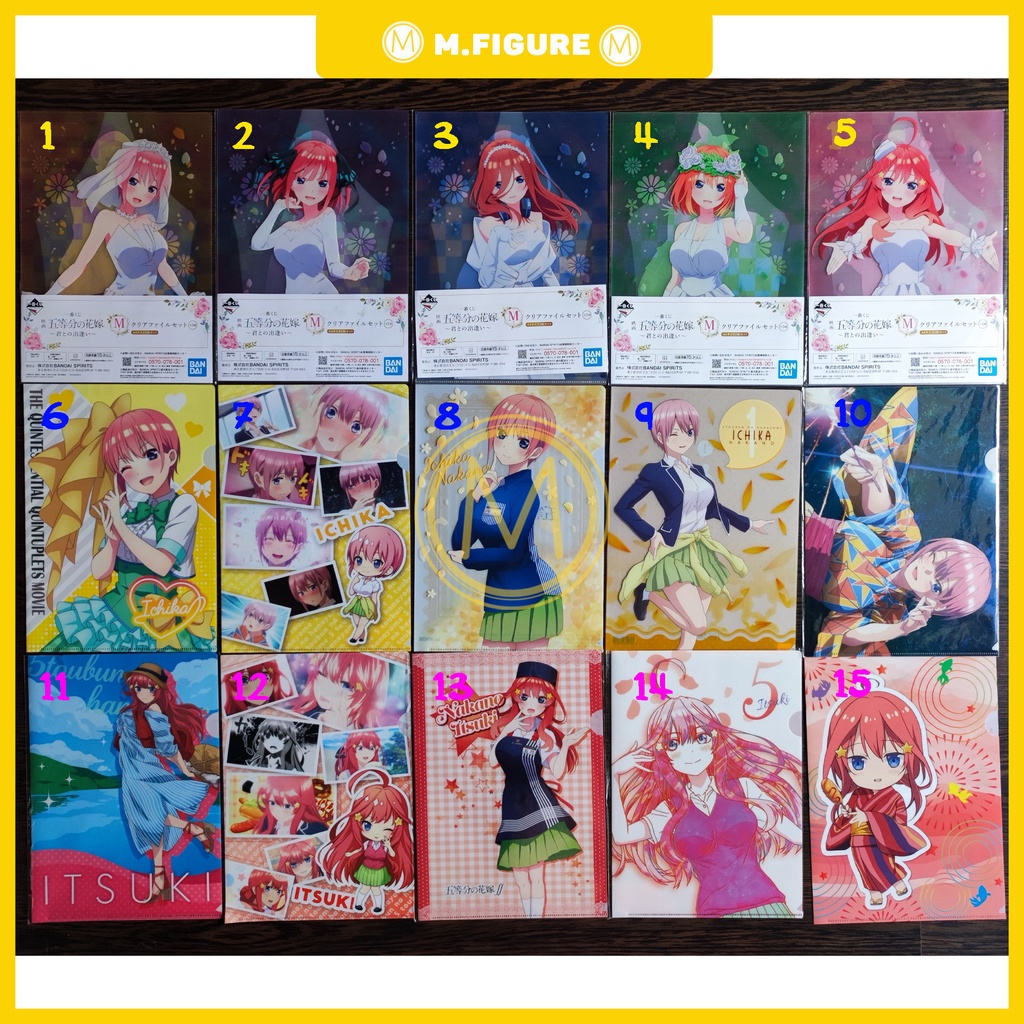 KẸP TÀI LIỆU NHÀ CÓ 5 NÀNG DÂU - GOTOUBUN NO HANAYOME CLEAR FILE
