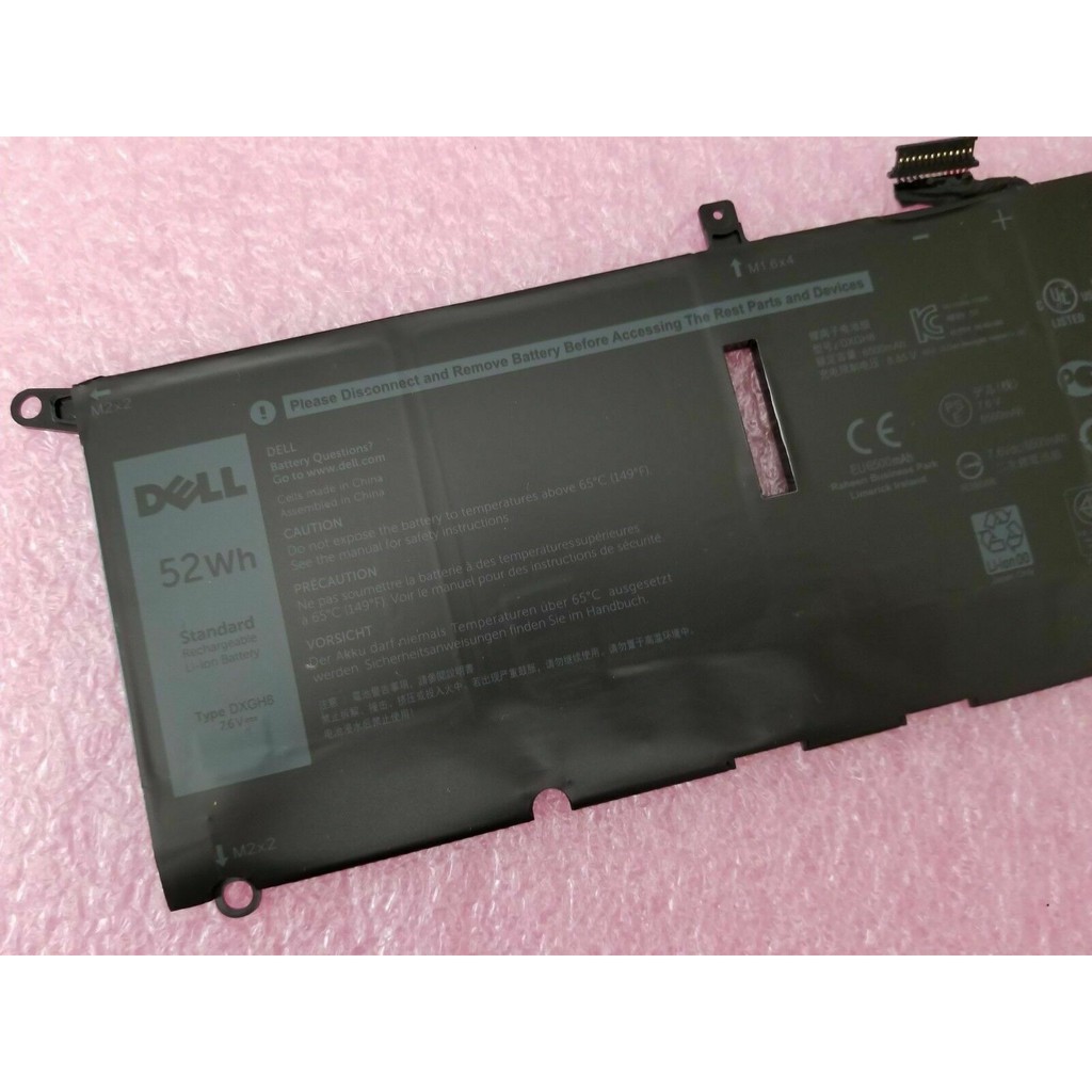 Pin Latop Dell XPS 13 9370 9380 5390 1Loại 52WH Mã Pin DXGH8 va HK6N5 Loại 45Wh Có Video Thực Tế