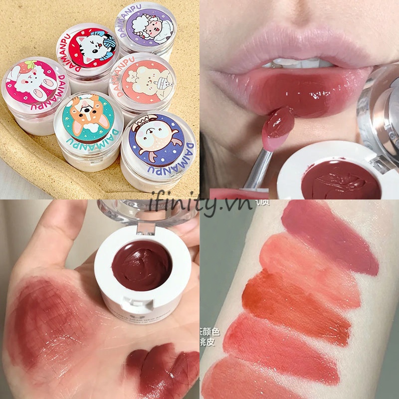 [Hàng mới về] Son dưỡng môi có màu trang điểm Cappuvini Pot Lip nhiều màu sắc tùy chọn dạng hũ tiện dụng