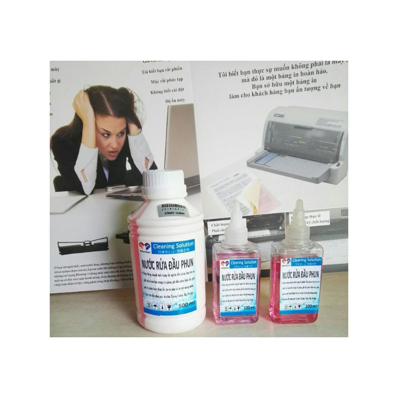 Nước rửa đầu phun máy in chai 100ml-500ml giá tốt chất lượng | BigBuy360 - bigbuy360.vn