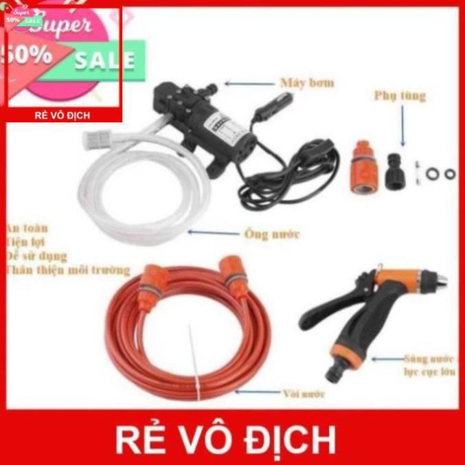 Bộ Máy Bơm Áp Lực Xịt Rửa Xe, Vệ sinh máy lạnh Mini GRO V2