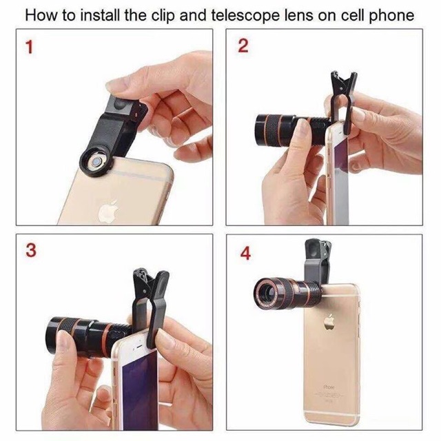 Ống kính Zoom 8X