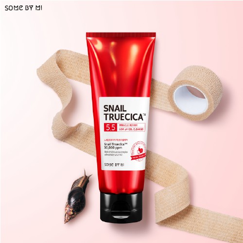 Sữa rửa mặt  dưỡng ẩm và phục hồi da SOME BY MI SNAIL TRUECICA MIRACLE REPAIR LOW pH GEL CLEANSER 100ml | BigBuy360 - bigbuy360.vn