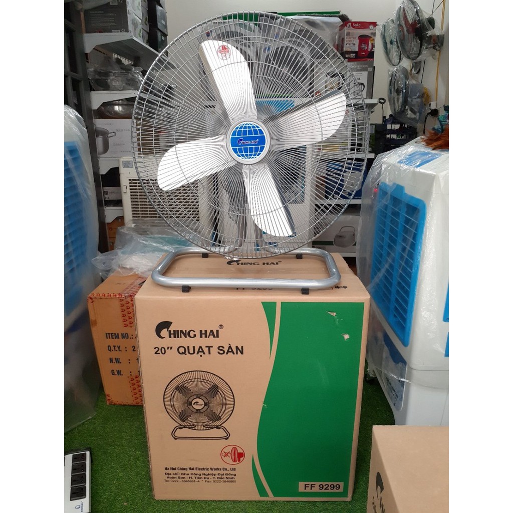 Quạt sàn Ching Hai - Asahi - FF-9299 (cánh 50cm) và FF-9199 (cánh 45cm), cánh kim loại, quạt chân quỳ công nghiệp | BigBuy360 - bigbuy360.vn