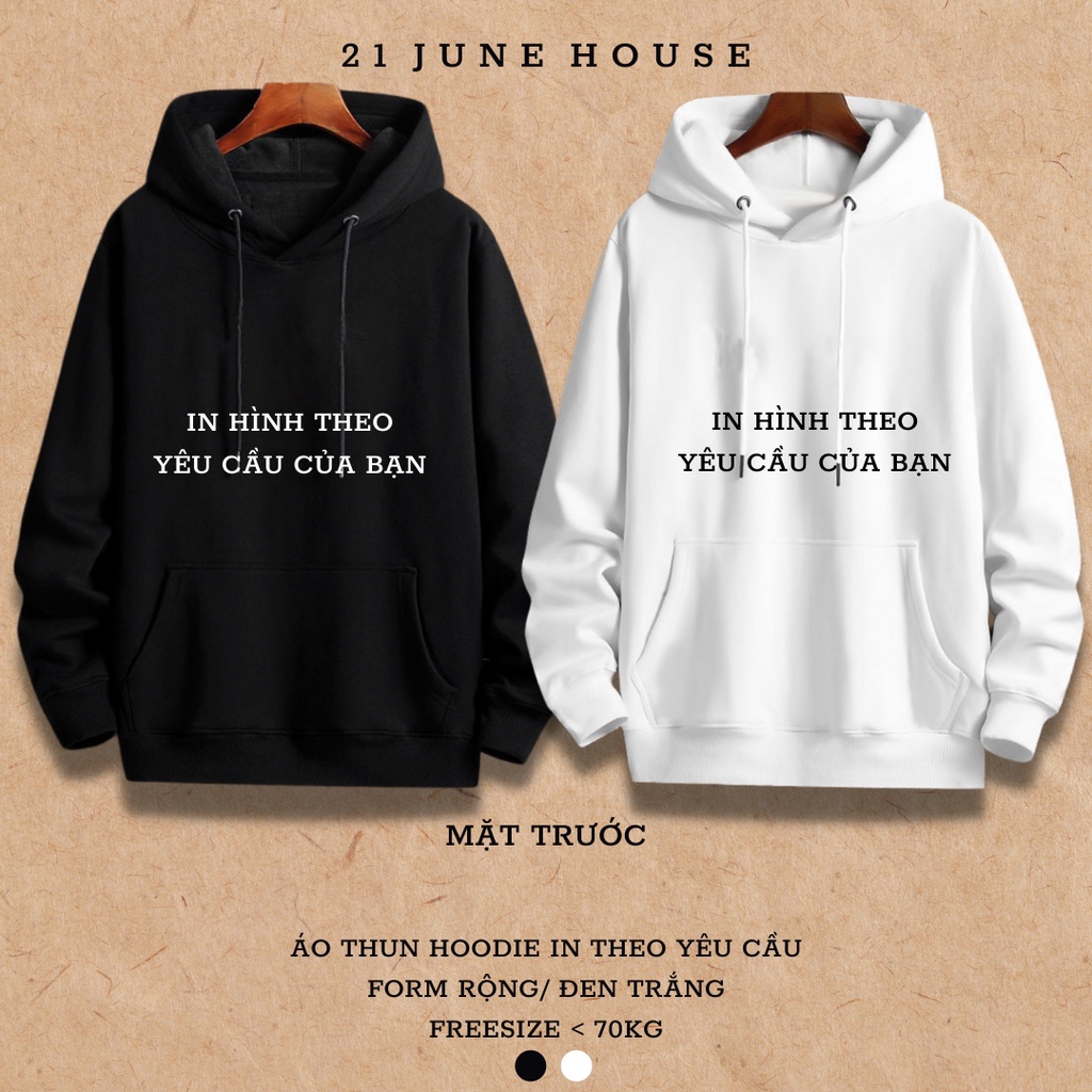 [IN THEO YÊU CẦU] - Áo hoodie form unisex thời trang năng động