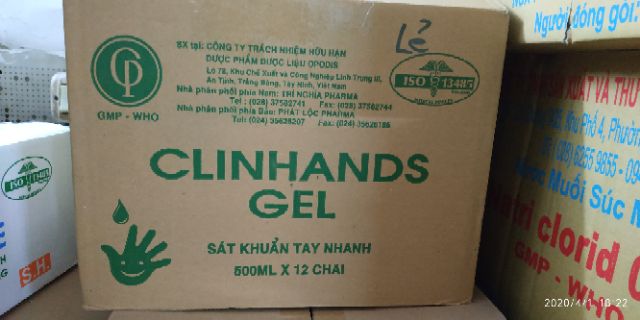 NƯỚC RỬA TAY KHÔ CLINHANDS GEL 500ml (OPODIS PHARMA) | BigBuy360 - bigbuy360.vn