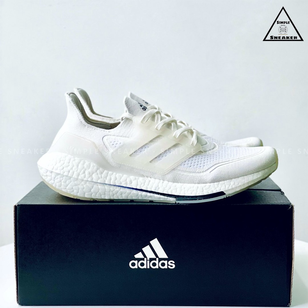 Giày Adidas Ultraboost 21 Cream White Chính Hãng💙SIMPLE SNEAKER💙 Giày Chạy Bộ Ultra Boost 21 Màu Trắng Thể Thao Nam Nữ