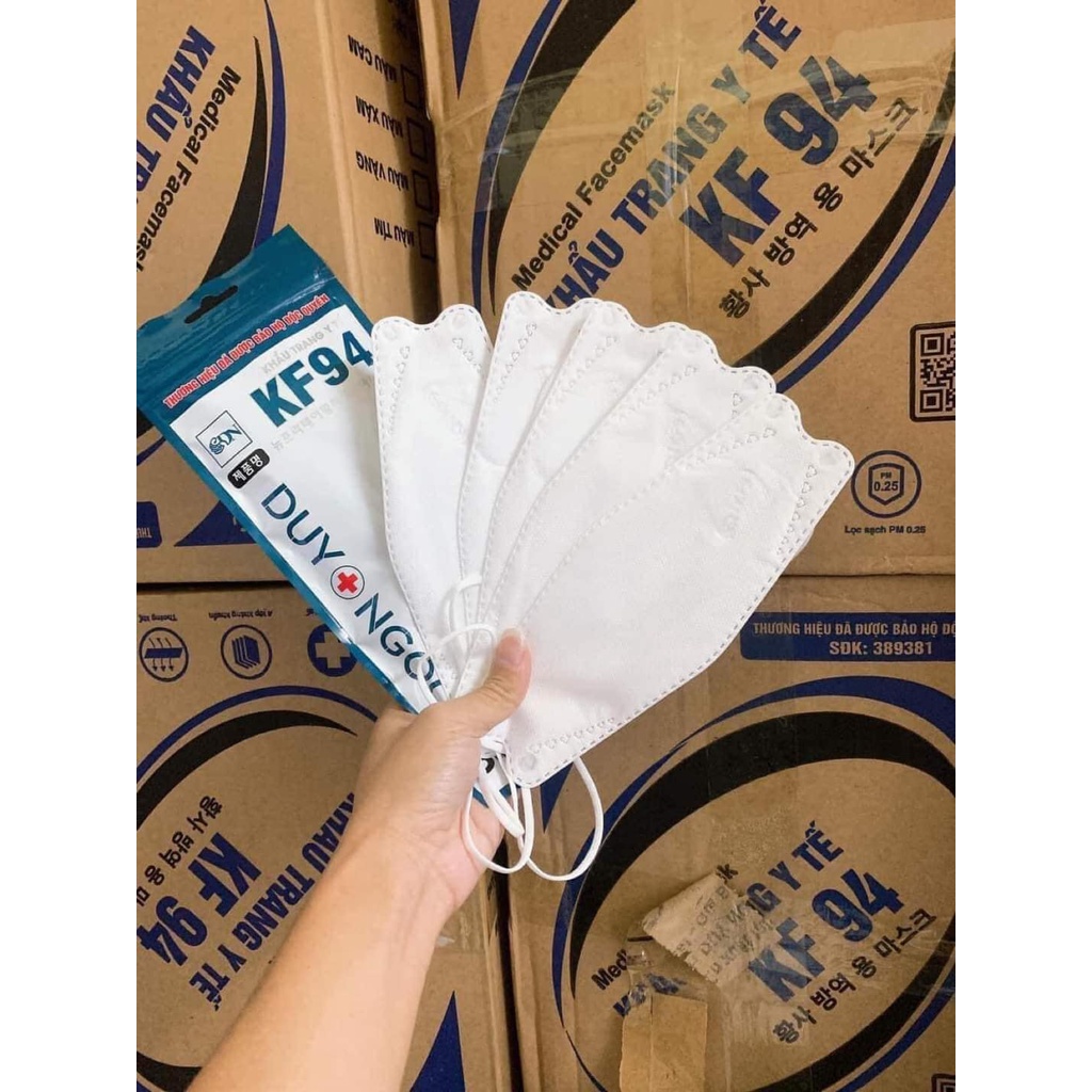 SỈ 1 THÙNG KHẨU TRANG KF94 DUY NGỌC  KHÁNG KHUẨN 99,99%