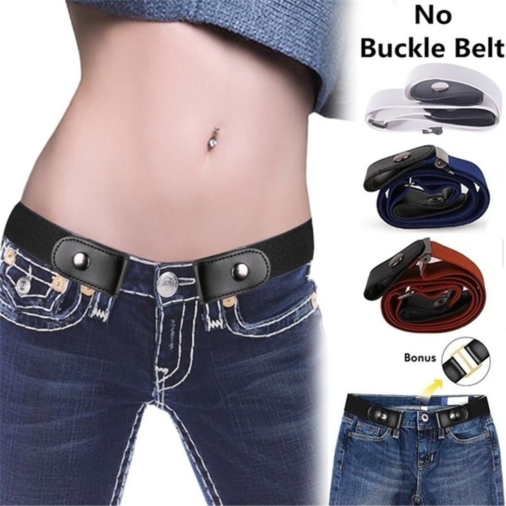 NIUYOU Thắt Lưng Co Giãn Phối Khóa Thời Trang Cho Nam Và Nữ