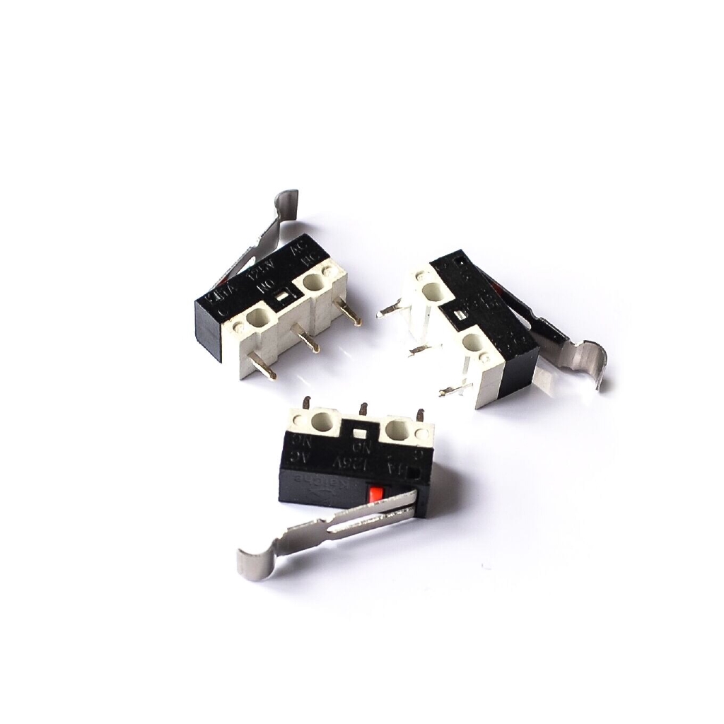 10pcs Limit Microswitch With Three Straight Legs Mouse Side Key Momentary Micro Limit Switch 1A/125VAC For MK7/ MK8 | BigBuy360 - bigbuy360.vn