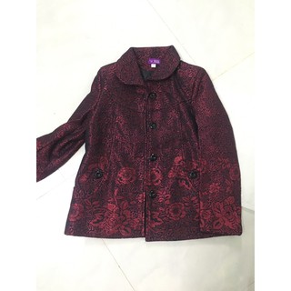 Áo khoác dạ hoa bà cực đẹp