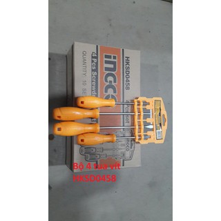 Bộ 4 tua vít ingco hksd0458
