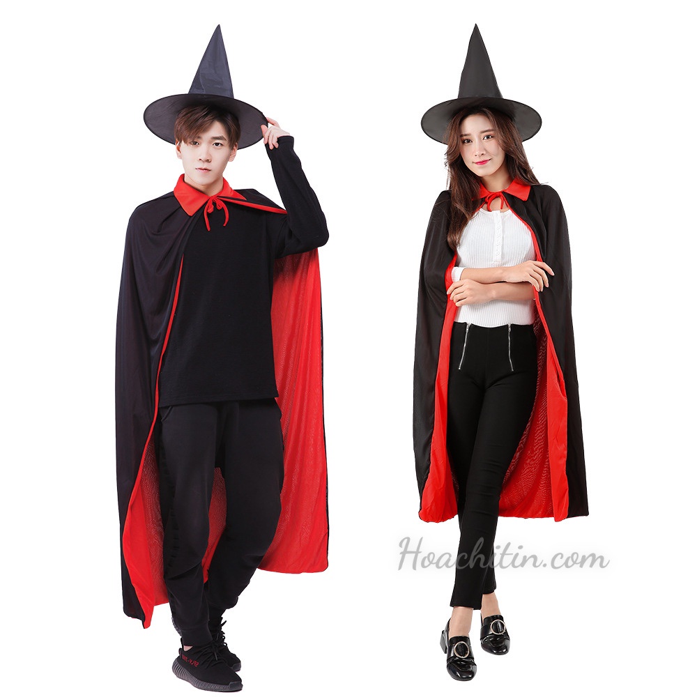 Halloween áo choàng đỏ đen hóa trang Dracula ma ca rồng phù thủy | BigBuy360 - bigbuy360.vn