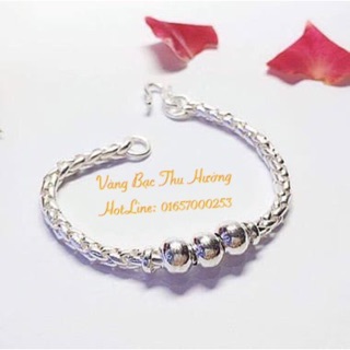 Lắc bạc 3 bi dây dừa món quà ý nghĩa cho bé yêu