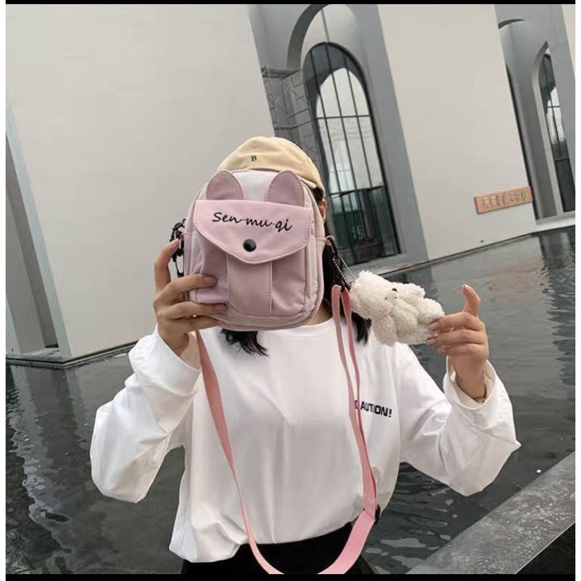 Túi đeo chéo nữ Túi đeo vai nữ mini vải canvas,đi chơi,cute,cá tính,đẹp,hàn quốc,đi tiệc,cute