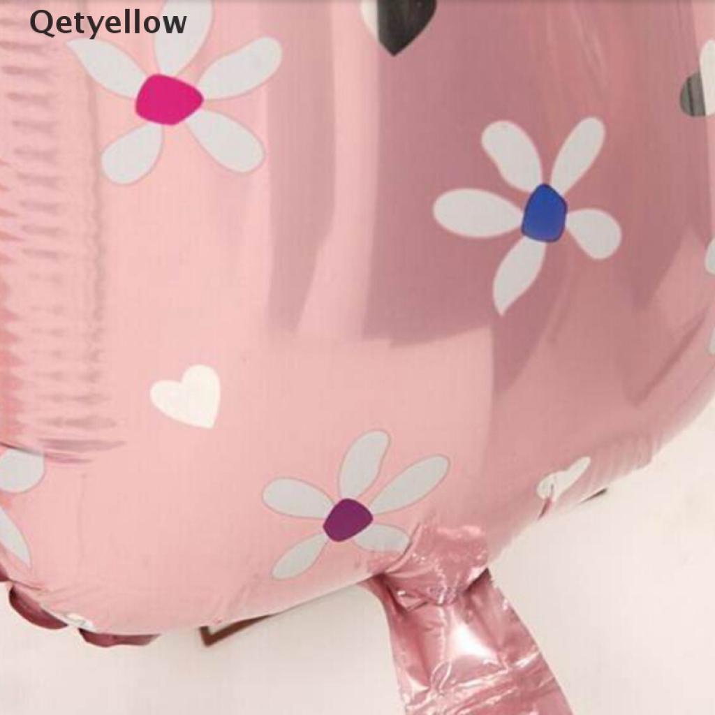 Qetyellow 1 X Boy Girl Lovely Feet Ballon Baby Shower Foot Foil Balloons Party Decoration VN