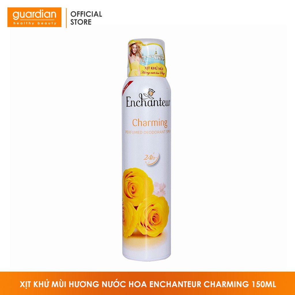 [Mã FMCGMALL -8% đơn 250K] Xịt khử mùi hương nước hoa Enchanteur Charming 150ml