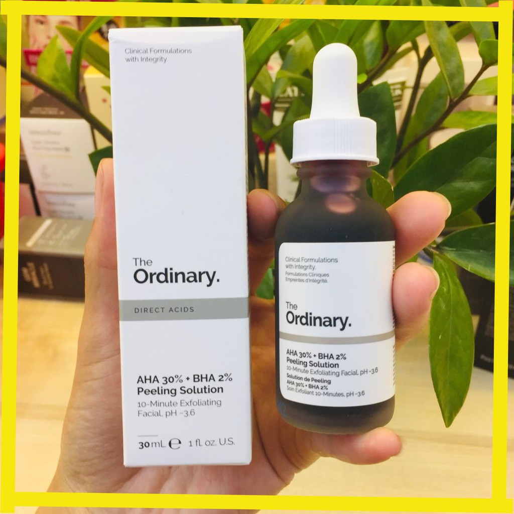 [TOP 1 SHOPEE] Thanh tẩy da AHA 30% + BHA 2% Peeling Solution - The Ordinary chính hãng 30ml