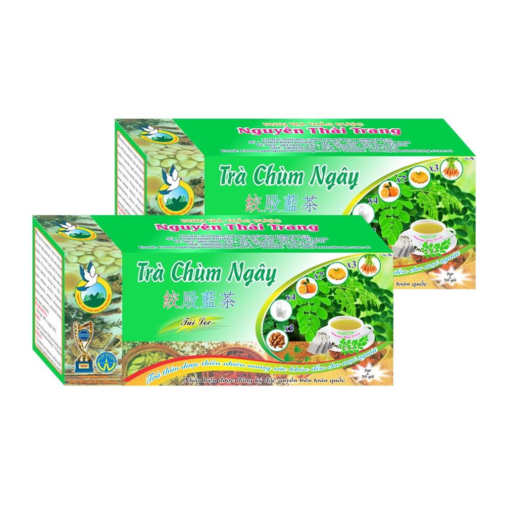 Combo 5 Hộp Trà Chùm Ngây (Hộp 50 Túi Lọc X 2g)- Nguyên Thái Trang – Phòng Ung Thư, Loãng Xương – Đẹp Da