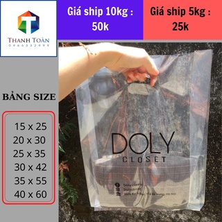 10kg in túi nilon theo yêu cầu, túi trong suốt pe💥 HD Pe 💥hàng bóng dẻo dai dùng cho các shop cao cấp,