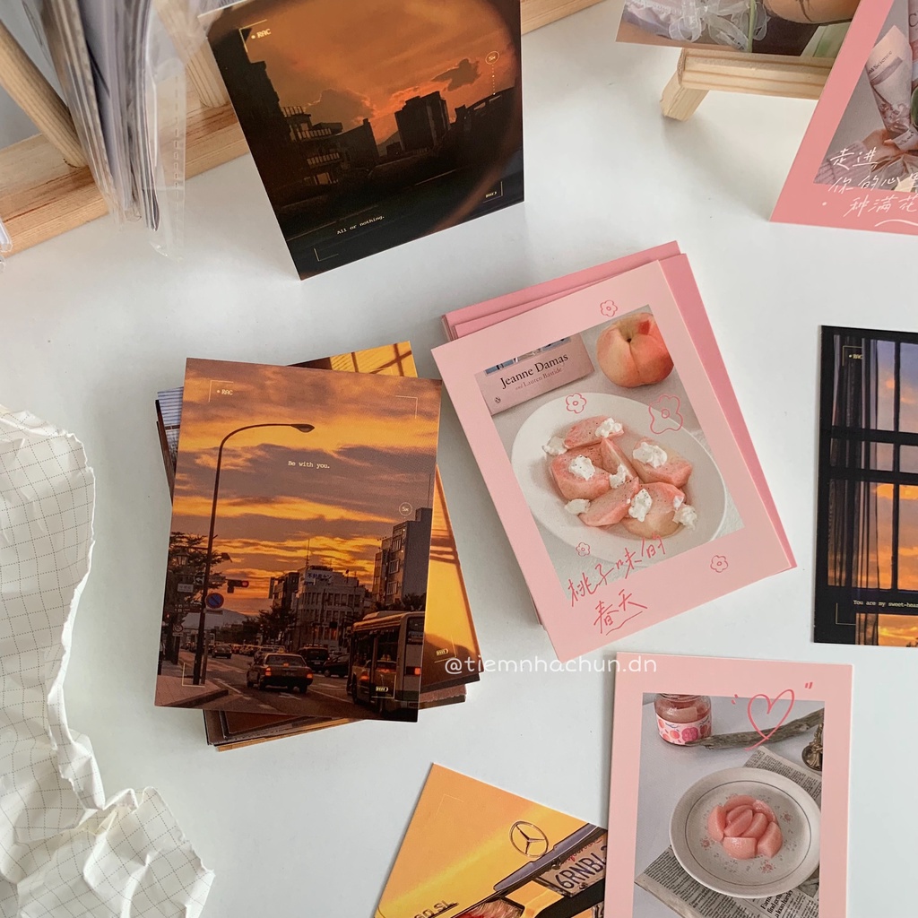 (ĐẶC BIỆT) SET 15 POSTCARD AESTHETIC LA VIE EN ROSE trang trí (ảnh thật) - postcard trang trí - Tiệm nhà Chun