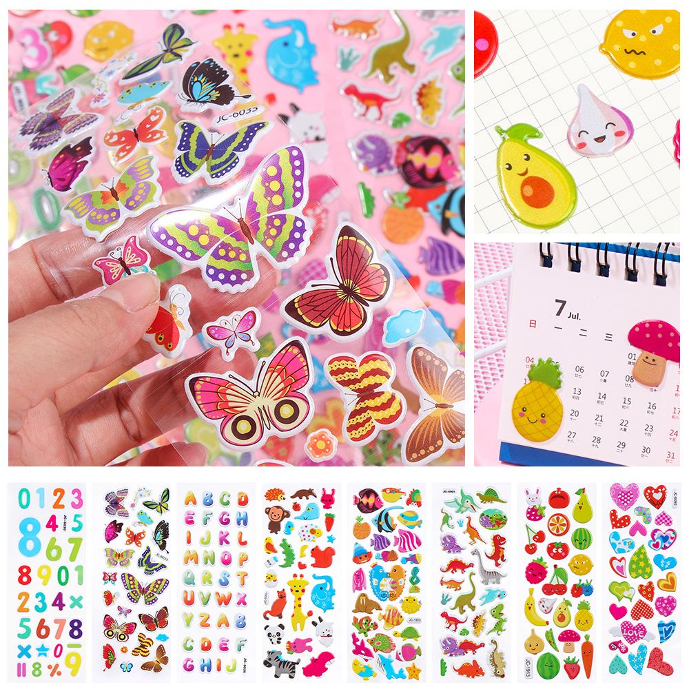 Miếng Dán Tường Họa Tiết Hoạt Hình Động Vật 3D Chống Thấm Nước Phong Cách Cổ Điển Cho Bé