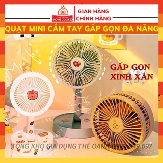 Quạt tích điện- Quạt tích điện mini cầm tay siêu mát pin dùng 3h gấp gọn tiện lợi