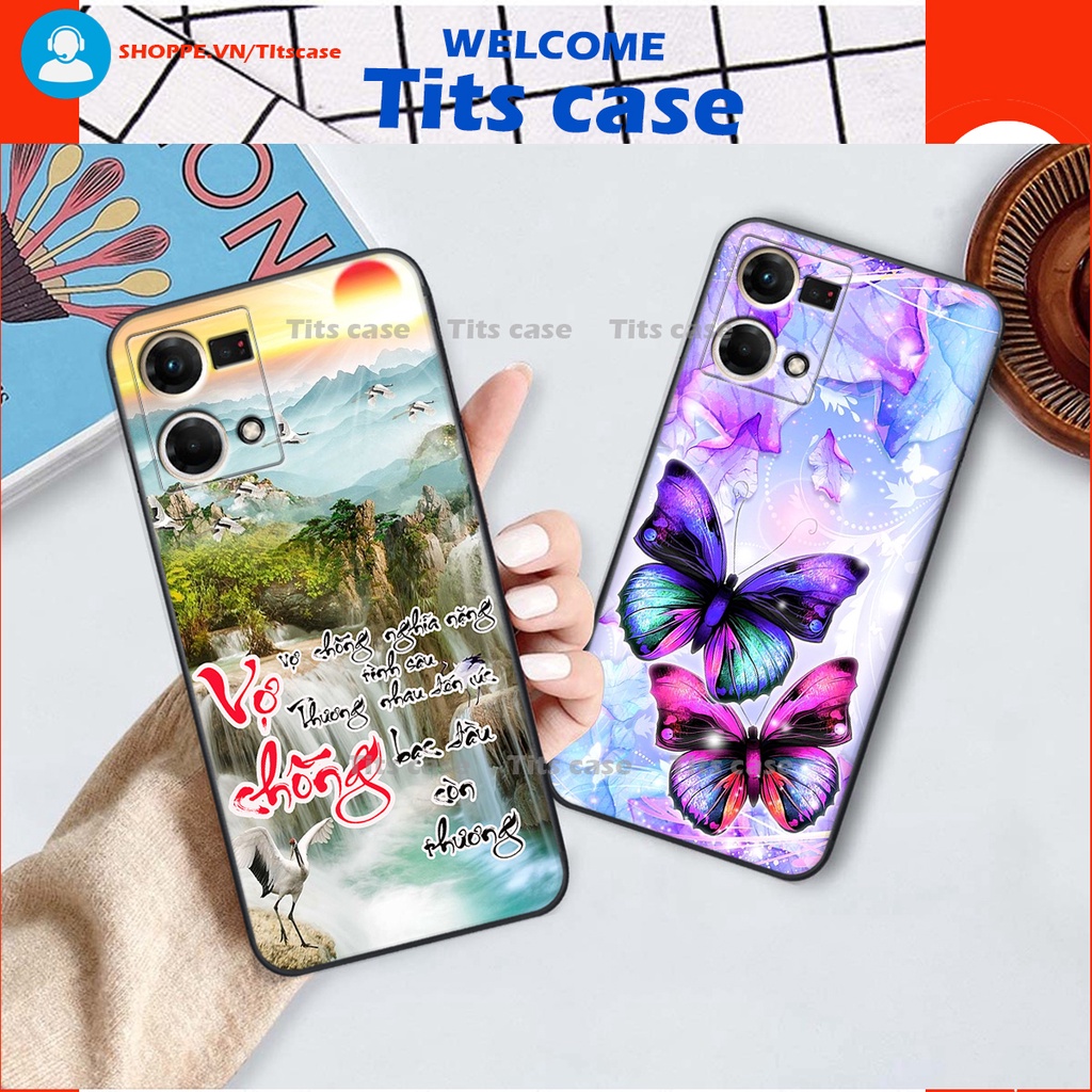 Ốp lưng  Oppo RENO  7 4G / RENO 8 4G BẢO VỆ CAMERA in hình thiên nga,hoa may mắn, đặc sắc ĐỘC - LẠ - BỀN