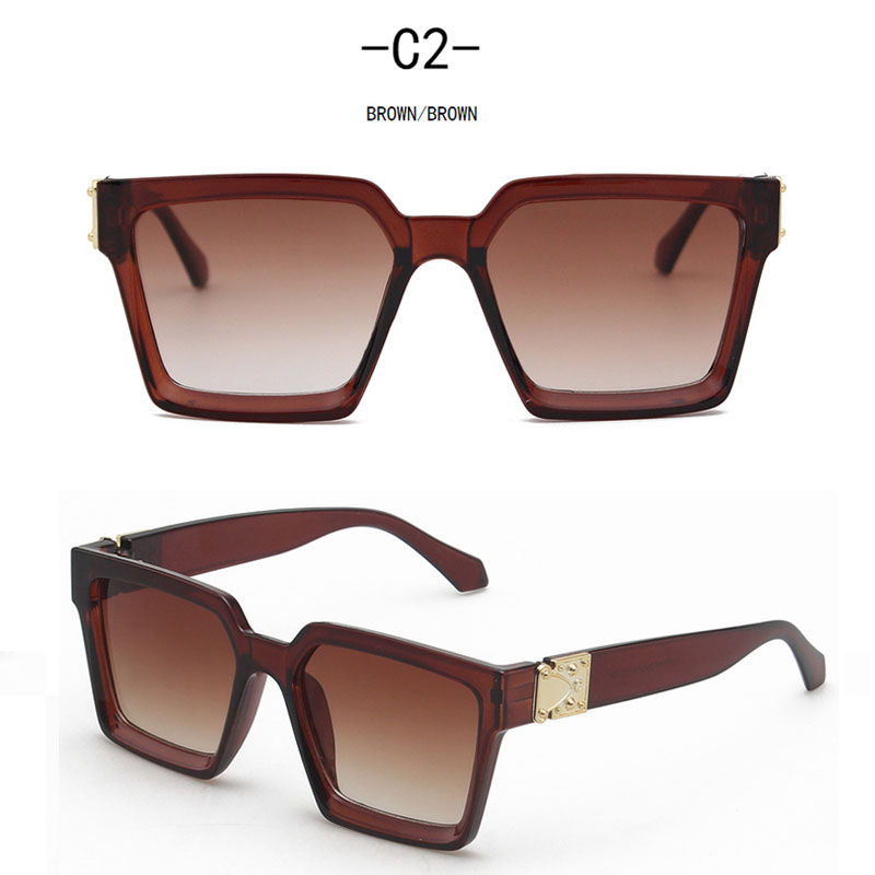 Kính mát gọng chữ nhật chống tia UV thời trang dành cho nữ