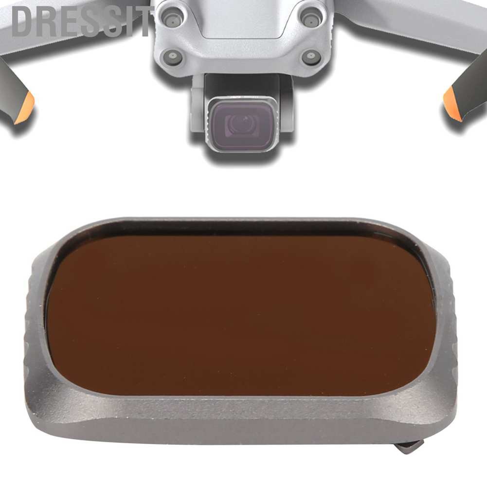 Dressit Junestar Aluminum and Optical Glass Drone Lens ND1000 Filter for DJI Mavic Air 2S