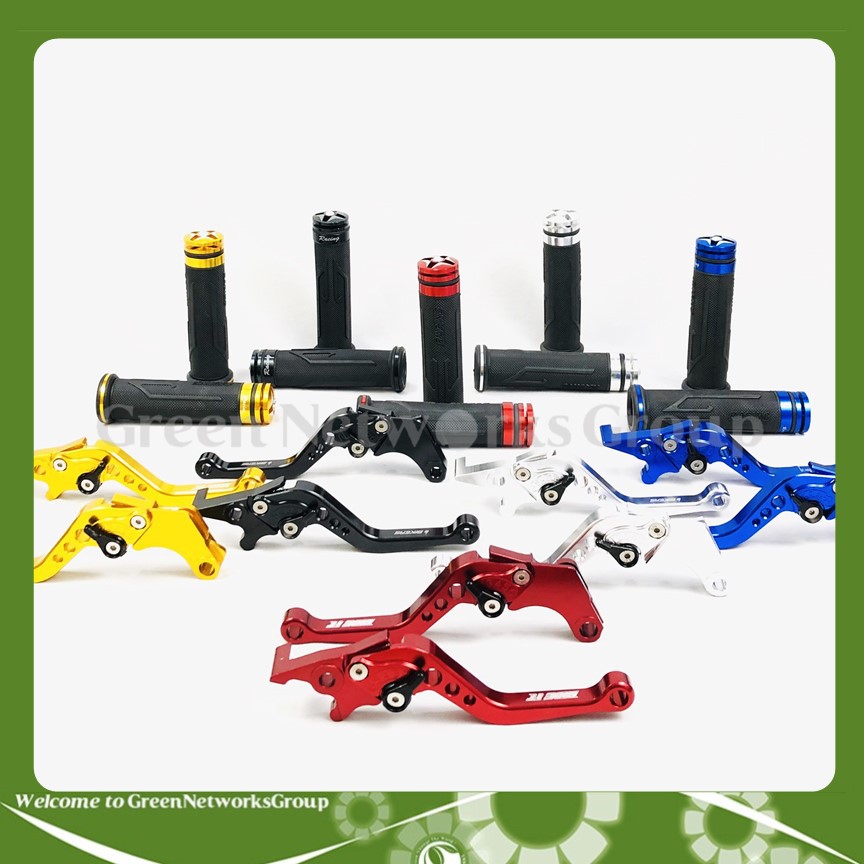 Bộ tay thắng tay côn 6 số kèm bao tay xe máy gù pha lê cho xe Winner 150 Greennetworks