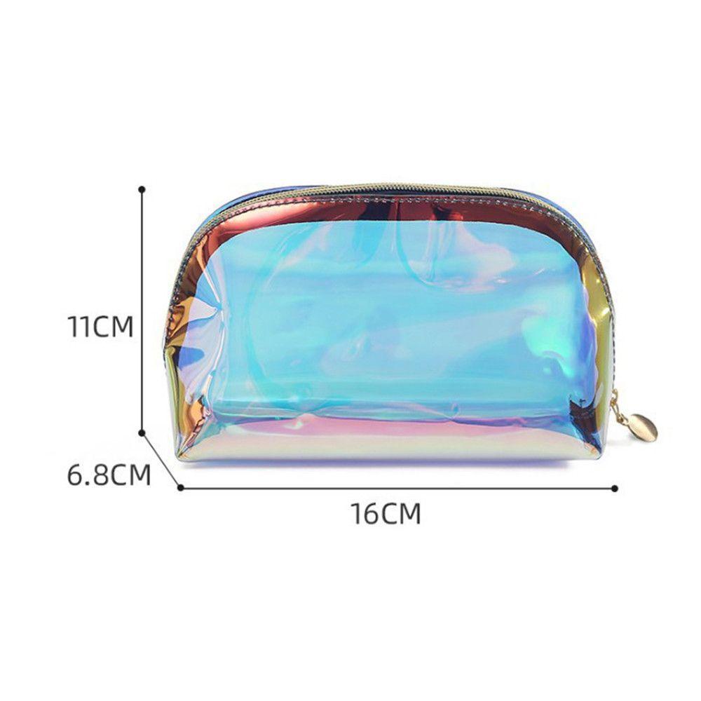 PATH Portable Laser Cosmetic Bag Transparent Female Jelly Bag Women Makeup Case Waterproof Big Capacity PVC Travel Toiletry Bags Beauty Organizer Pouch