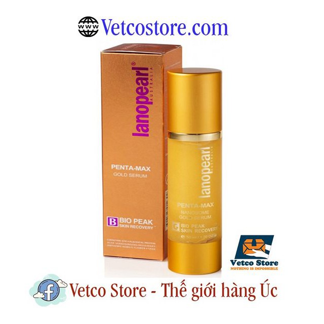 Penta-Max Nanosome Gold Serum - Tinh chất vàng kết hợp với nhau thai cừu