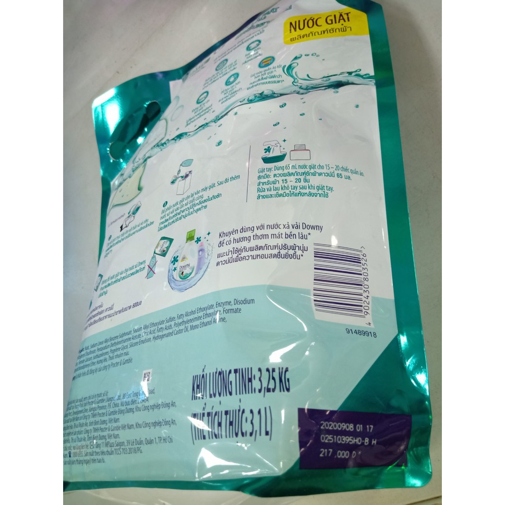 Nước giặt downy khử mùi ẩm mốc 3.25 kg