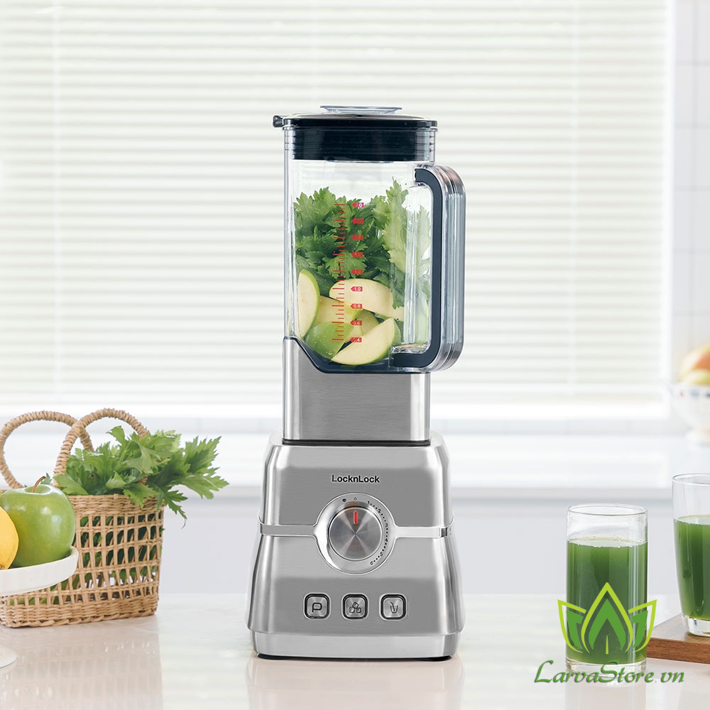 Máy Xay Sinh Tố Siểu Mạnh LocknLock Premium High Speed Blender 2000W EJM476SLV (BH Chính Hãng 2 Năm)