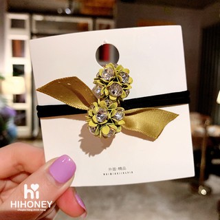 Dây buộc tóc, cột tóc đính hoa xinh