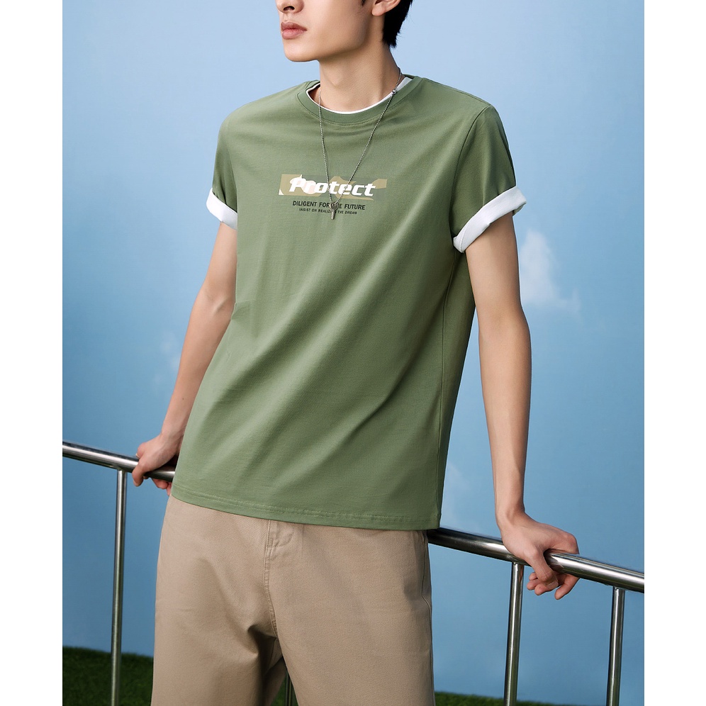 HLA - Áo Thun Nam Ngắn Tay Luminous Series Short Sleeve T-shirt