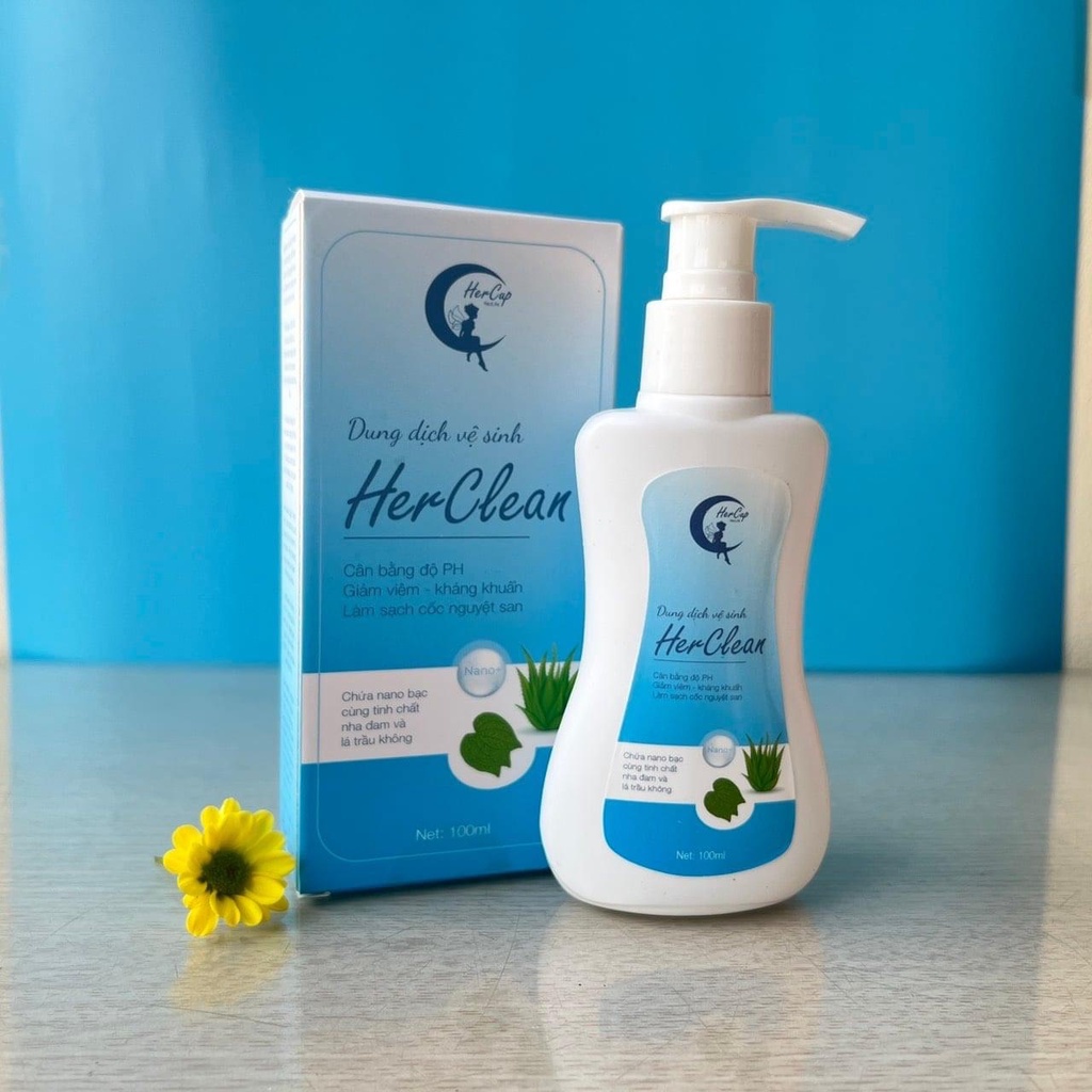 Dung dịch vệ sinh cốc nguyệt san và vệ sinh vùng kín HerClean