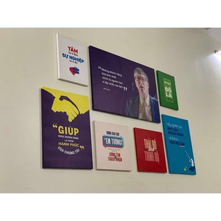 Tranh văn phòng Carehouse bộ 7 tranh slogan tạo động lực