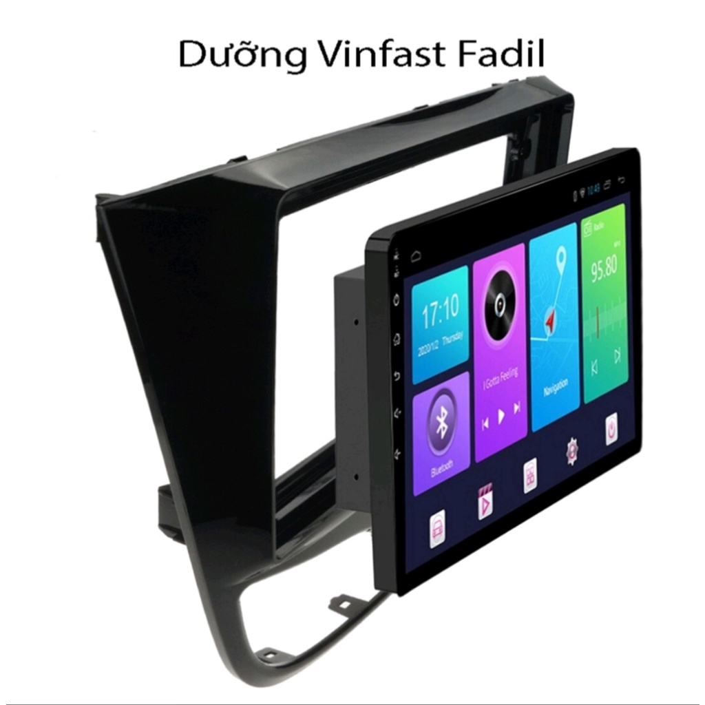 Dưỡng màn hình vinfast fadil 9inch-10inch kèm jack zin